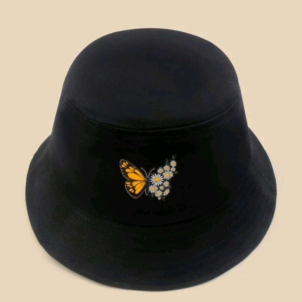NEW! Packable Bucket hat - BQT butterfly 🦋  flowers graphics - Picture 4 of 10